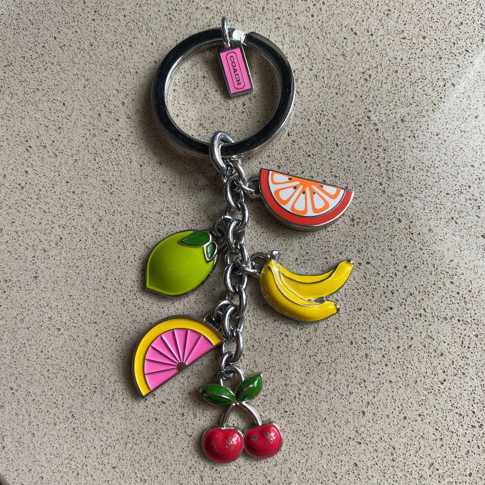 COACH Colorful Fruits Fob